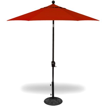 Patio Umbrella 7.5' Dia. Push-Button Tilt Red