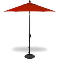 Patio Umbrella 7.5' Dia. Push-Button Tilt Red