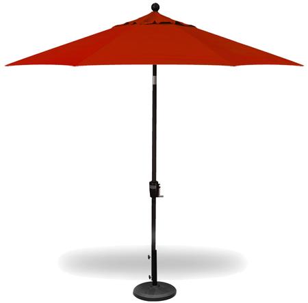 Patio Umbrella 9' Dia. Push-Button Tilt Red