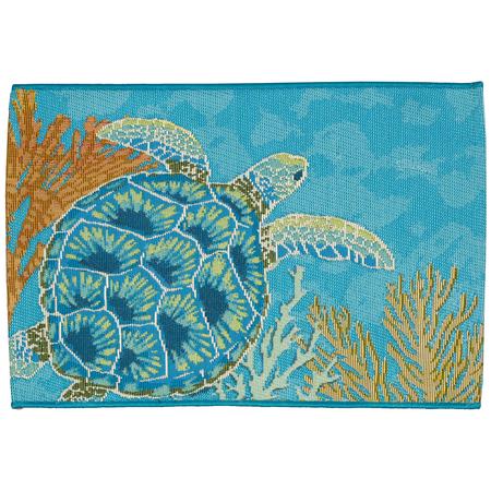 Esencia Indoor/Outdoor Mat Sea Turtle Garden