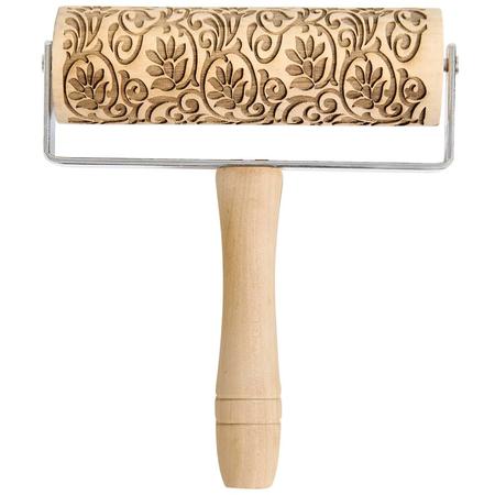 Mrs. Anderson's Embossed Mini Rolling Pin Floral Scroll