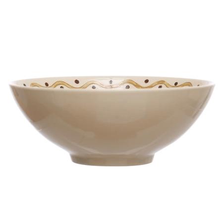 Hand-Painted Serving Bowl