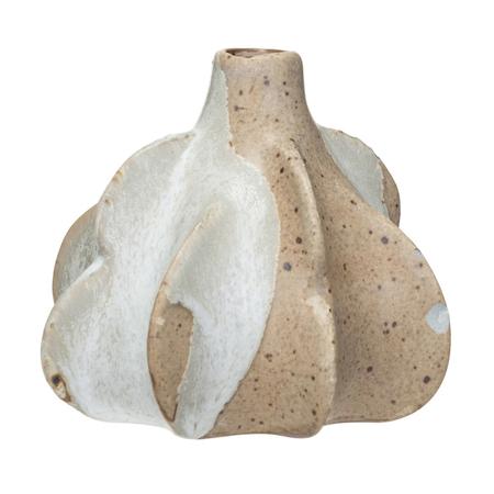 Textured Stoneware Bud Vase