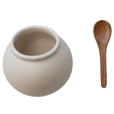 Speckled Stoneware Salt Cellar