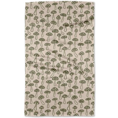 Geometry MIcrofiber Kitchen Towel Woodland Mushrooms