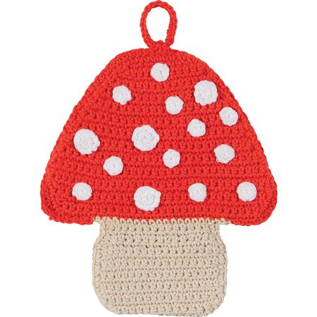 Crocheted Mushroom Trivet