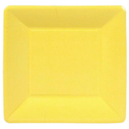 Paper Salad Plates Grosgrain Yellow