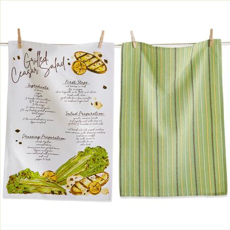 Grilled Caesar Salad Kitchen Towels Set/2