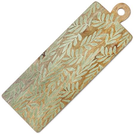 Etched Leaves Serving Board