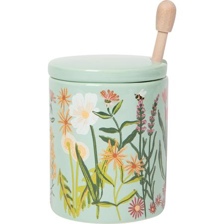 Bees & Blooms Honey Pot