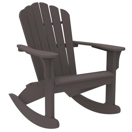 Harbor View Adirondack Rocking Chair Heathered Smoke