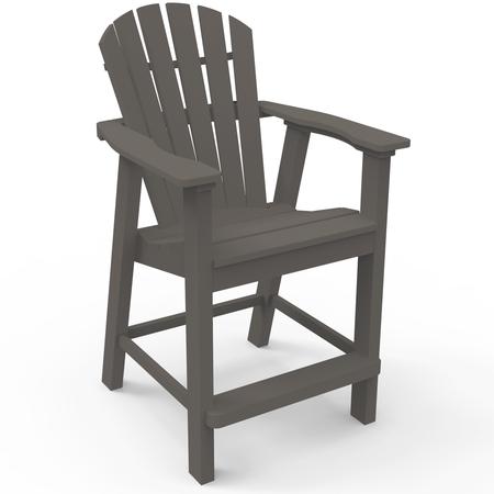 Shellback Adirondack Balcony Chair Heathered Smoke