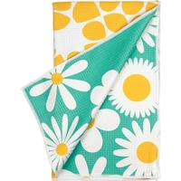 Dual-Sided Microfiber Kitchen Towel Daisies