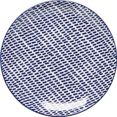 Blue Dash Appetizer Plate