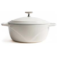 Lodge USA Enamel 7.5-qt. Dutch Oven White