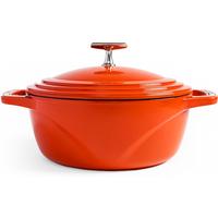 Lodge USA Enamel 3-qt. Dutch Oven Red