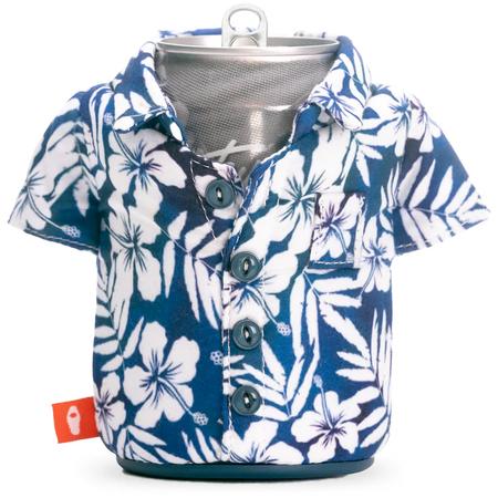 Puffin Hawaiian Shirt Can Coozi Blue