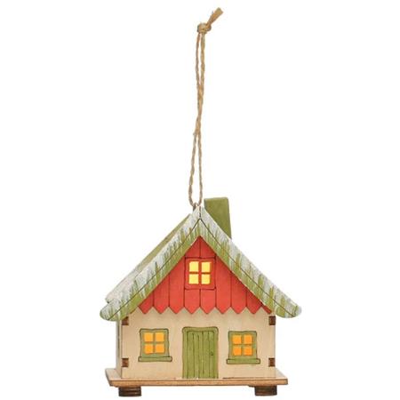 Illuminated Chalet Ornament Small