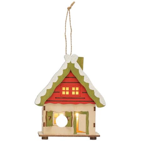 Illuminated Chalet Ornament Small Large