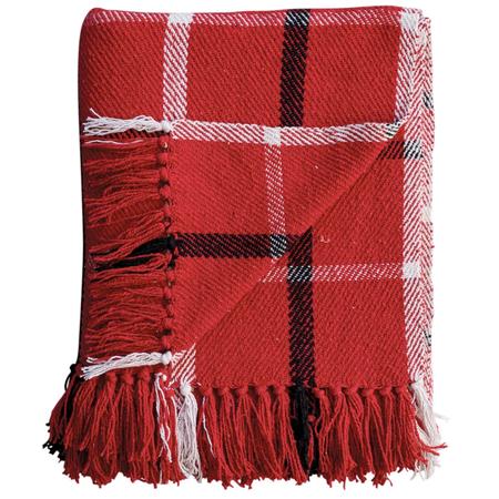 Brushed Cotton Flannel Throw