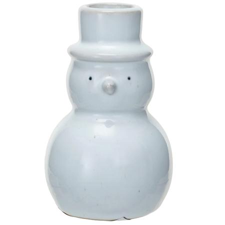 Snowman Taper Candle Holder