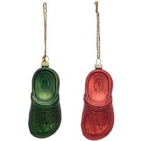 Glass Clog Ornaments