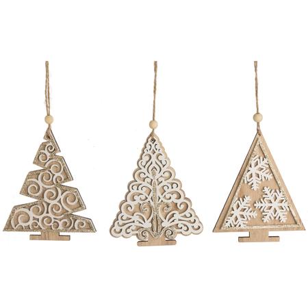 Wood  Tree Ornaments