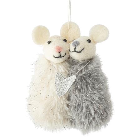 Mice & Heart Ornament