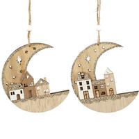 Crescent Moon Village Ornaments