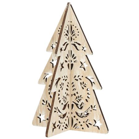 Laser-Cut Wood Table Tree 8.75