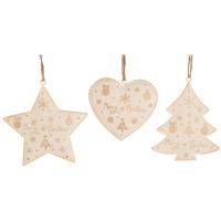 White & Gold Metal Ornaments