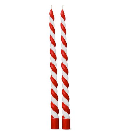 Christmas Twist Taper Candles Set/2