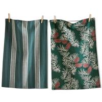 Wild Pine Cone Kitchen Towels Set/2