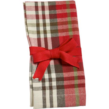 Snow Plaid Napkin