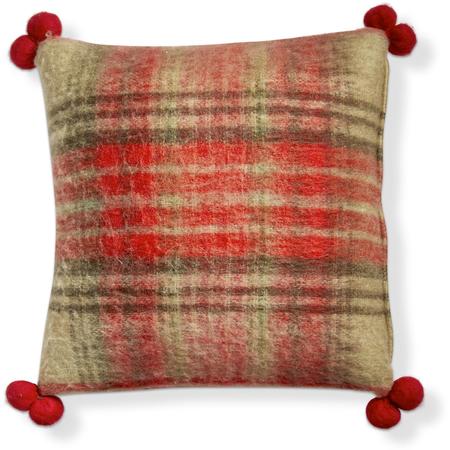 Snow Plaid Pillow