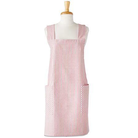 Ticking Stripe Pinafore Apron