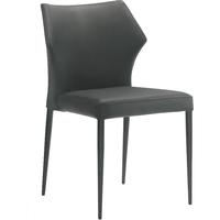 Luke Leather Dining Chair Black