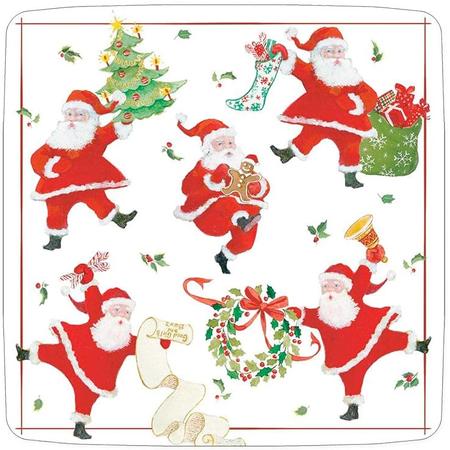 Paper Salad Plates Caroling Pets