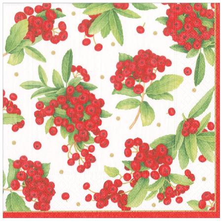 Paper Lunch Napkins Christmas Berry