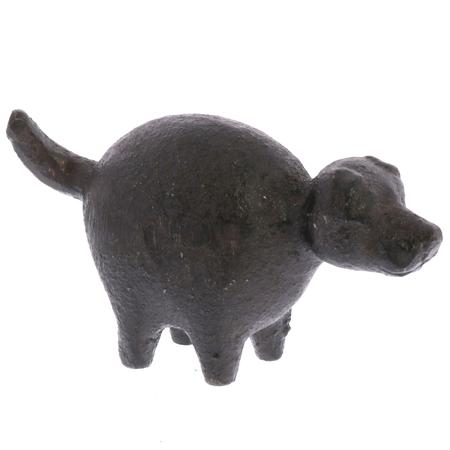 Botero Cast-Iron Dog