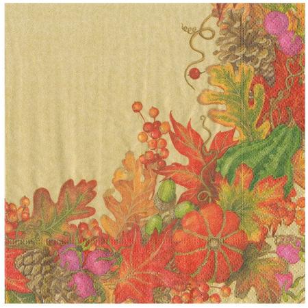 Paper Beverage Napkins Harvest Garland