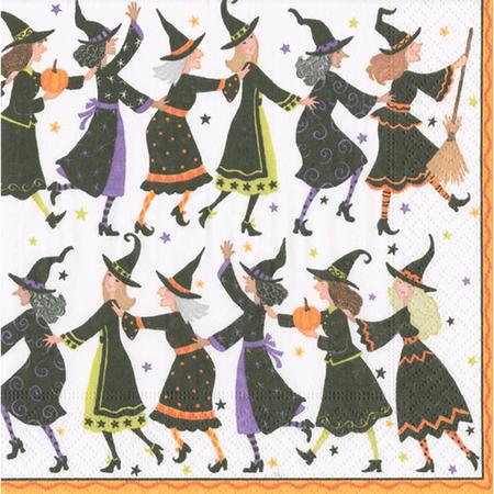 Papeer Beverage Napkins Witch's Conga Line