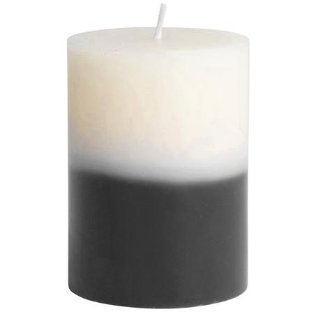 Black & White Pillar Candle