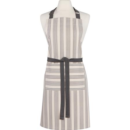 Pencil Stripe Apron Grey