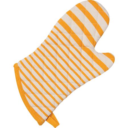 Awning Stripe Oven Mitt Ochre