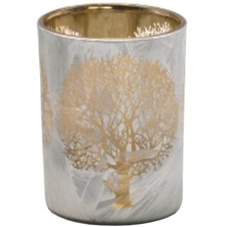 Silver & Gold Votive Candle Holder