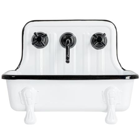 Sink-Style Soap Dish White