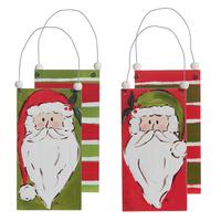 Santa Claus Wood Ornaments