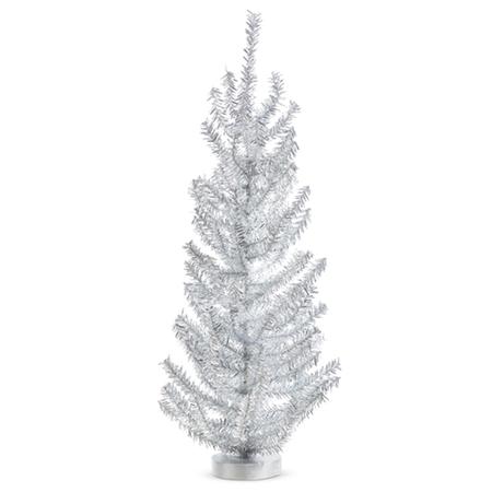 Silver Tinsel Tree 18