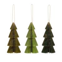 Honeycomb Paper Tree Ornaments